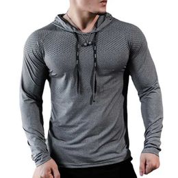 Men's Hoodies Sweatshirts 2023 Mens Fitness Tracksuit Running Sport Hoodie Gym Joggers Hooded Workout Athletic Clothing Muscle Training Sweatshirt Tops zln231114