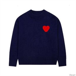 Cardigan Designer sweater AM I Paris Hoodies Amiparis Coeur love Heart Jacquard man woman France fashion brand long sleeve clothing pullover AMIs WOK1