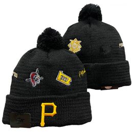 Pirates Beanie Pittsburgh Beanies All 32 Teams Knitted Cuffed Pom Men's Caps Baseball Hats Striped Sideline Wool Warm USA College Sport Knit hats Cap For Women a1