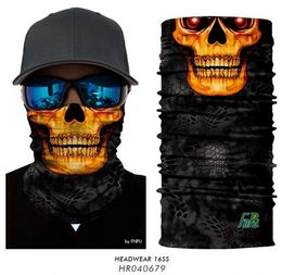 Motorcycle Balaclava Skull Face Mask Ski Mask Scarf Foulard skiing hunting fishing Face Shield headband neck warmer Balaklava e0414