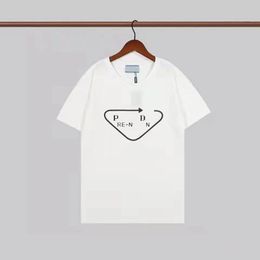 Mens shirt letter printed short sleeve luxury cotton holiday sweatshirt fashionable street lovers' same clothing NEW