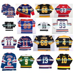 SJ 99 Wayne Gretzky CCM Throwback Hockey Jersey 66 Lemieux Rangers 11 Mark Messier 33 Patrick Roy 2 Brian Leetch 9 Mike Modano 10 Pavel Bure 13