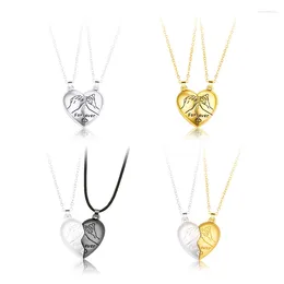 Chains Gold Silver Color Hand In Love Magnetic Necklace Mutual Attraction Couples Matching Necklaces For Him And Her