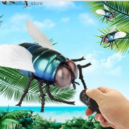 Electric/RC Animals Plastic Infrared remote control Rc Animals Fly Prank Insects Joke Scary Bug kids Funny Playing Robot toys Dropshipping Q231114