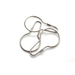 Stainless steel Chrome Plated Shower Bath Bathroom Curtain Rings Clip Easy Glide Hooks