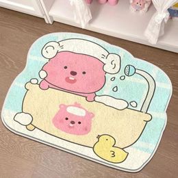 Carpet Kawaii Carpet Cute Creative Looupya Absorbent Non-Slip Anime Mat Cartoon Room Decoration Shaped Bedroom Floor Mat Birthday Gift 231113