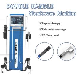 Professional Shockwave Machine for Therapy Pain Relief Massage Body-Shaping and ED Treatment Beauty Equipment dual handles CE approved