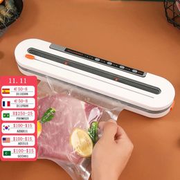 Other Kitchen Tools 30cm Automatic Food Vacuum Sealer with bag 120kpa Powerful Packaging Machine Dry wet soft powder food preservation 231114