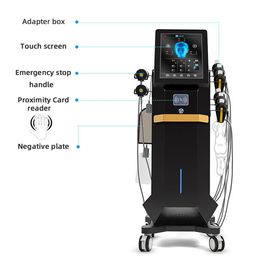 6 handles Vertical Non invasive Electric Magnetic RF Facial Lifting Skin Tightening EMS Facial Muscle Stimulator Microcurrent V Face Anti-aging Machine