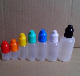 LDPE Needle Bottles with Childproof Safety Cap and Long Thin Dropper tip 3ml/5ml/10ml/15ml/20ml/30ml/50ml E Liquid Dropper Bottle