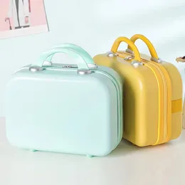 Suitcases 2023 Suitcase Makeup Small 14-inch Fresh Mini Fashion Storage Password Box