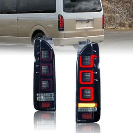 Car Taillight For TOYOTA HIACE 20 05-20 18 LED Dynamic Turn Signal Rear Lamp Fog Brake Reversing Taillights Assembly