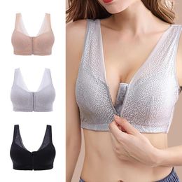 Women's Shapers Women Sports Bras Sexy Lace Front Buckle Yoga Bra Workout Athletic