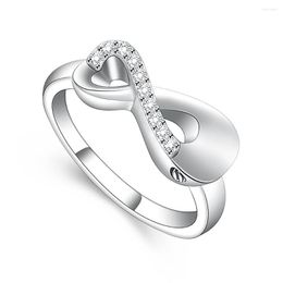 Chains Infinity Mini Ring Hold Loved Ones Ashes Cremation Urn For Women Finger Memorial Jewellery