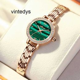 Fashion Watch Quartz High Precision Asia Platini Small Gold Watch Women's and Luxury Quartz Gift Fashion Waterproof Green