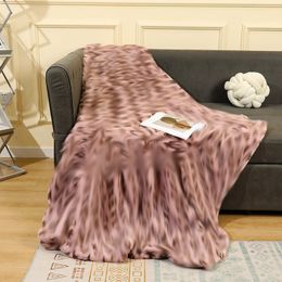 Leopard print designer blanket fashion blackets king size comforter velvet room decor office nap multicolor air conditioning throw blanket winter warm JF007 C23