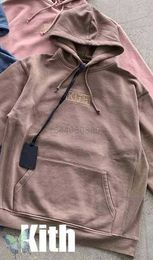 High quality thickening Kith Embroidery Hoodie Men Women Box Hooded Sweatshirt Quality Inside Tag Favourite the New Listing Bestat1oat1o Essentialhoodie 8 EYPL