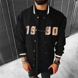 Men s Jackets Jacket 2023 Spring And Autumn Single Breasted Punk Style Casual Loose Large Size Baseball Clothes 231114