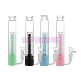 New Style Colourful Silicone Smoking Bong Pipes Kit Portable Removable Travel Bubbler Tobacco Philtre Funnel Spoon Bowl Oil Rigs Waterpipe Dabber Holder