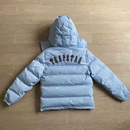 2023 Мужская дизайнерская флисовая теплая куртка Trapstar с вышитой толстовкой на лобовом стекле и женская уличная мода