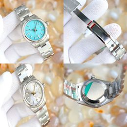 Designer men's watch blue strap 41mm | 36mm women's watch scratch resistant sapphire folding buckle fashionable and minimalist 904L stainless steel Montre De Luxe 007