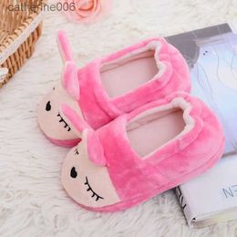 Slipper Toddler Girls Slippers for Winter Warm Cartoon Bunny Children Home Shoes Kids Rabbits House Indoor Footwear Baby Items 1-6 YearsL231114