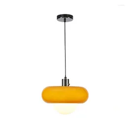 Pendant Lamps Mediaeval Vintage Bauhaus Egg Tart Lights Single Head Retro LED Indoor Lighting Bedside Bedroom Restaurant Bar Study Cafe