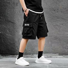 Men s Shorts Men Flap Pocket Drawstring Waist 230414