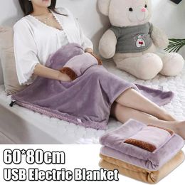 Electric Blanket Electric Blanket 5V USB Thickening Electric Blanket Body Warmer Heated Blanket Electric Mat Carpet Winter Body Heated Blanket 231114