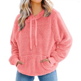 Women's Hoodies Womens Solid Color Zip Upr Sweatshirt Casual Sweet Style Long Sleeve Loose Fit Jacket Girls Y2K Up