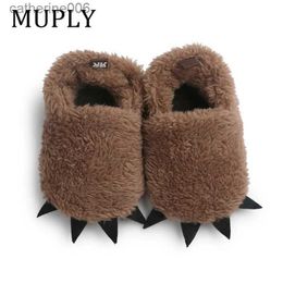 Slipper Super Keep Warm Slippers For Newborn MUPLY Winter Baby Boys Girls Crib Shoes First Walkers Baby Clothing For 0-18ML231115