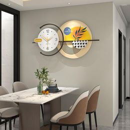 Wall Clocks Creative Luxury Clock Style Living Room Watches Modern Simple Large Hanging Ornament Home Decorations