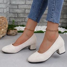 Comfortable Summer 2024 Sandals Ladies Mid Heel Women Shoes Hollow Peep Toe Square Woman Black Female 555 843