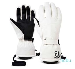 Winter Men Women Windproof Warm Waterproof Touch-Screen Fleece Non-slip Snowboard Snowmobile Cycling Skiing Gloves