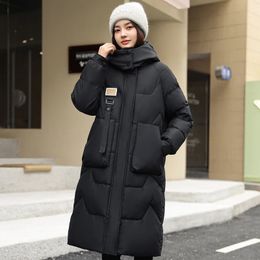 Mulheres para baixo parkas moda casual feminino inverno para mulheres casacos longo grosso parka jaqueta roupas femininas 231114