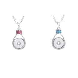 Pendant Necklaces Button Noosa Necklace Metal Ginger Snap Jewellery Pendants With Crystal Chain Drop Delivery Dhgarden Dh0Jg