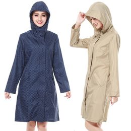Raincoats Softshell Women Solid Rain Outdoor Plus Size Hooded Raincoat Windproof Long Jacket Coat 230414
