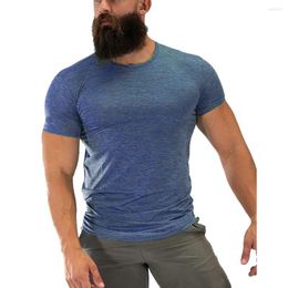 Men's T Shirts 2023 Brand Outdoor Quick-drying T-shirt Men's Short-sleeved Large Size Sports Fitness Clothes Wear For Male