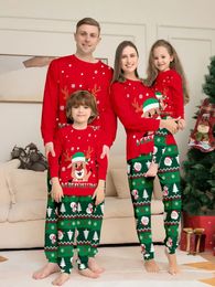 Family Matching Outfits Christmas Family Matching Outfits Pyjamas Clothing Sets Deer Print Mother Kid Daughter Xmas Family Look Sleepwear Pyjamas 231113