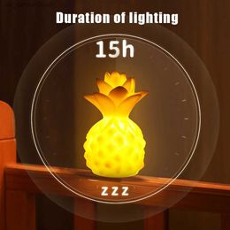 Table Lamps Color Night Lamp Led Lights Cartoon Pineapple Fruit Night Light Room Decor Portable Table Bedside Lamps Gift Children R231114