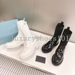 Designers Monolith Casual Boot Platform Sneaker Men Women Socks Boots Brand Black White Blue Light Ruby Luxury High Trainers Boot