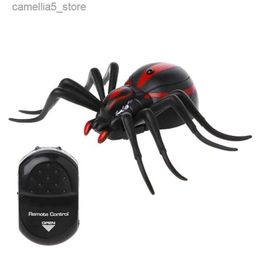 Electric/RC Animals Remote Control Realistic Fake Spider RC Prank Insect Scary Trick Toy Q231114