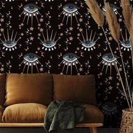 Wallpapers Mystical Eye Star Wallpaper Spiritual Furniture Stickers Glamorous Contact Paper For Vanity Bedroom Bathroom Home Decor