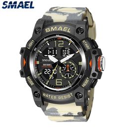 Wristwatches SMAEL Sporty Watch For Men Waterproof Chronograph Alarm Calculator Clock Casual Gifts Ideas Male reloj hombre 8007 231114