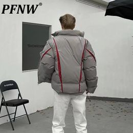 Men s Down Parkas PFNW American Functional Style Couple Cotton Coat Fashion Brand Winter High Street Thickened Warm Loose Padded 12Z4808 231114