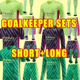 Long sleeve & short sleeve goalkeeper sets 23 24 HAALAND SOCCER JERSEYS GREALISH MANS CITIES RUBEN MAHREZ BERNARDO DE BRUYNE FODEN football shirt uniform man city