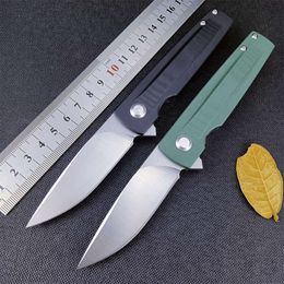 Pocket D2 Blade lager EDC Folding Knife G10 Hantera utomhuscamping Jakt Multifunktion Verktyg Taktisk verktyg Överlevnad Knivar