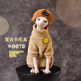 Cat Costumes Winter Clothing Kitten Sweaters Sphynx Clothes Sphinx Jumper For Hairless Cats Devon Rex Outfits Turtleneck