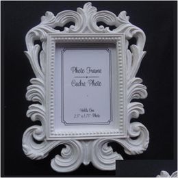 Party Favour Victorian Style Resin White Black Baroque Picture/Po Frame Place Card Holder Bridal Shower Favours Gift Za1230 Dr Dhcqx