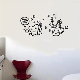 Wall Stickers Dental Clinic Sticker Dentist Smile For Studio Kids Bathroom Home Decor Dw20886